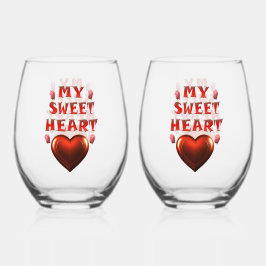 MIJN LIEVE HART WIJNGLAS ZONDER VOET