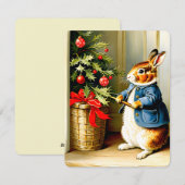 Mijn lieve kerstbunny  feestdagenkaart (Voorkant / Achterkant)