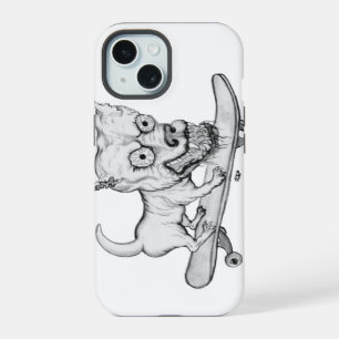 Mijn lieve lieve hond - potloodtekening iPhone 15 hoesje