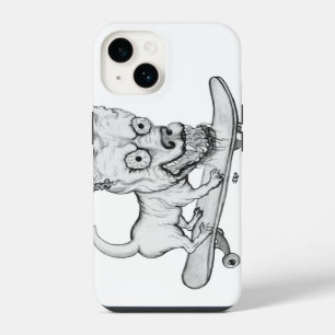 Mijn lieve lieve hond - potloodtekening iPhone 14 hoesje