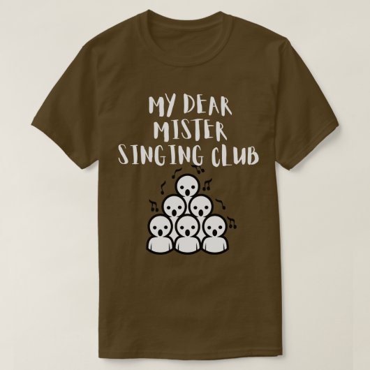 Mijn lieve meneer zangclub t-shirt (Design voorkant)