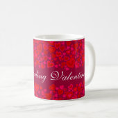Mijn lieve Valentijn hartjes rode roze mok (Voorkant rechts)