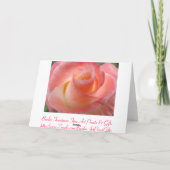 Mijn lieve Valentijn! Kaarten Roze Roos Bloem (Achterkant)