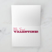 Mijn lieve Valentijn! Kaarten Roze Roos Bloem (Binnen)