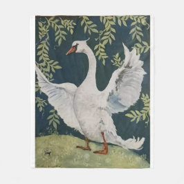 Mijn lieve zwaan fleece deken