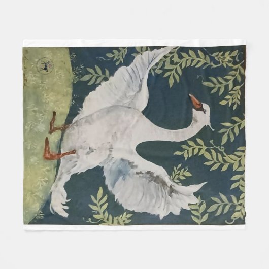 Mijn lieve zwaan fleece deken (Voorkant (Horizontaal))
