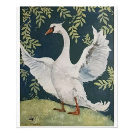 Mijn lieve zwaan foto afdruk