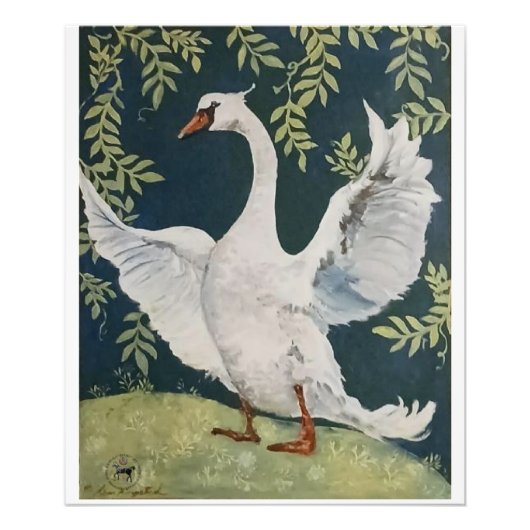 Mijn lieve zwaan foto afdruk (Voorkant)