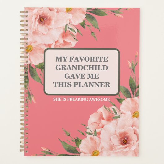 MIJN LIEVELINGSKLEINKIND GAF ME DEZE PLANNER (Voorkant)