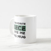 Mijn lievelingsnichtje gaf me deze Mok (Voorkant links)