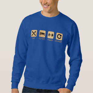 Mijn Lifestyle Eet Slaap Trein Herhaal Sweatshirt