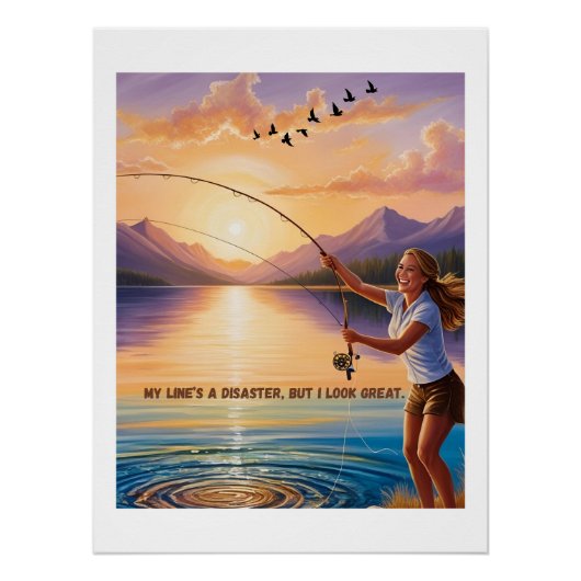 Mijn lijn is een ramp, maar ik zie er geweldig uit perfect poster (Voorkant)