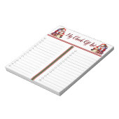 Mijn lijst voor het aftasten van feestdagen notitieblok (Linkerzijde)