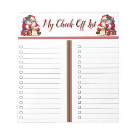 Mijn lijst voor het aftasten van feestdagen notitieblok