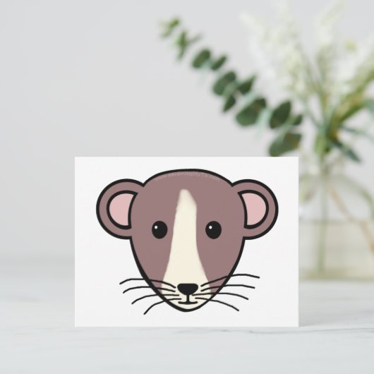 Mijn Lil Rattie Briefkaart (Staand voorkant)