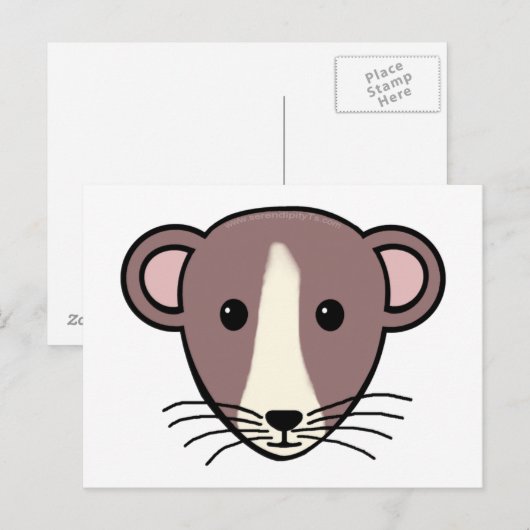 Mijn Lil Rattie Briefkaart (Voorkant / Achterkant)