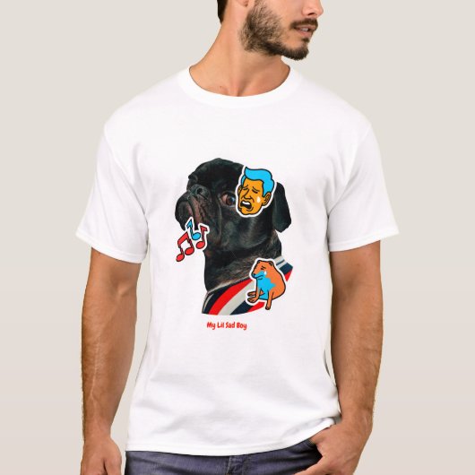 Mijn Lil Sad Boy - Sad Dog Memes T-shirt (Voorkant)