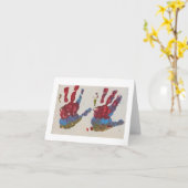 Mijn linkerhand x twee kaart (Gele Bloem)