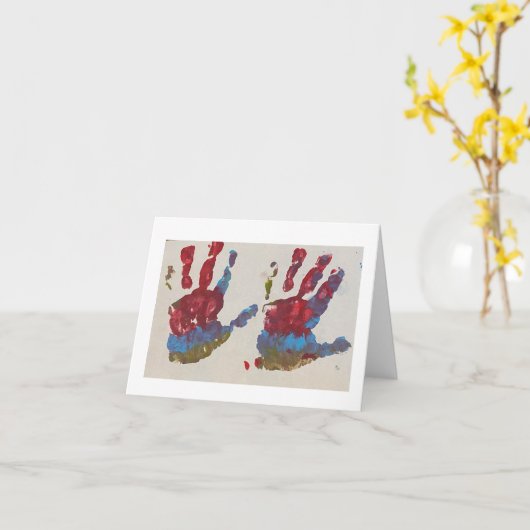 Mijn linkerhand x twee kaart (Gele Bloem)