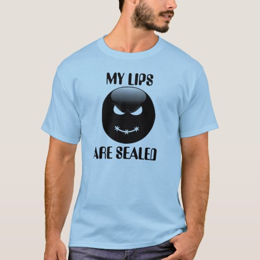 Mijn lips zijn verzegeld t-shirt (Voorkant)