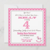 Mijn Little Pony Invitation Square 4 Kaart (Achterkant)