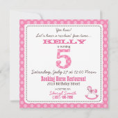 Mijn Little Pony Invitation Square 5 Kaart (Achterkant)