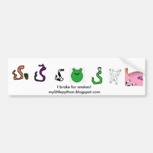 Mijn LIttle Python bumper sticker
