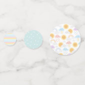 Mijn Little Sunshine Rainbows & Clouds Confetti (Achterkanten)