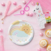 Mijn Little Sunshine Rainbows & Clouds Party Bord (Feest)