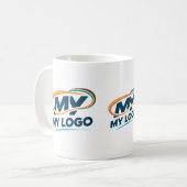 Mijn logo koffiemok (Voorkant links)