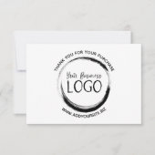 Mijn Logo op een Hartelijk dank Bedankkaart (Voorkant)