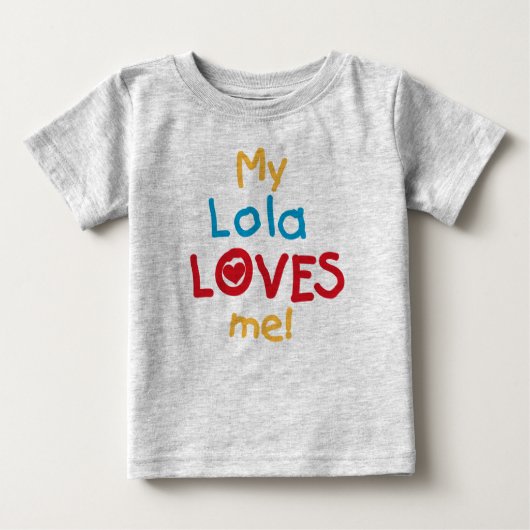 Mijn Lola houdt van me T-shirts en cadeautjes (Voorkant)