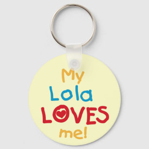 Mijn Lola houdt van me T-shirts en cadeautjes Sleutelhanger