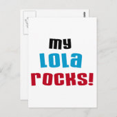 Mijn Lola Rocks T-shirts en cadeautjes Briefkaart (Voorkant / Achterkant)