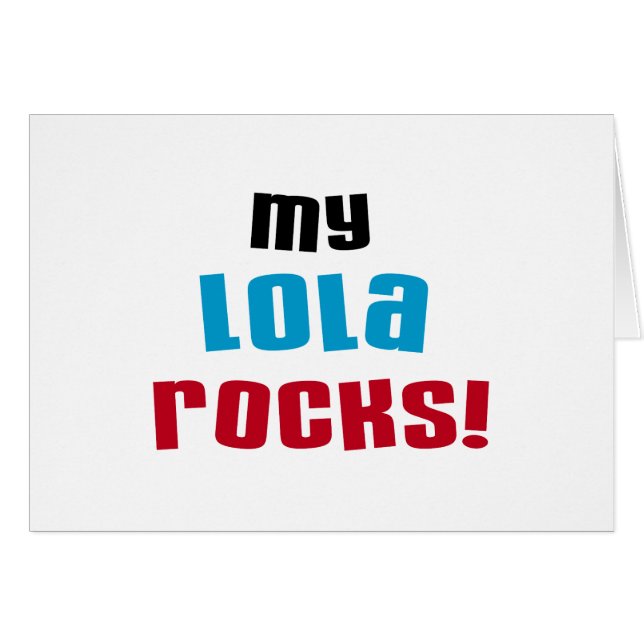 Mijn Lola Rocks T-shirts en geschenken (Voorkant Horizontaal)