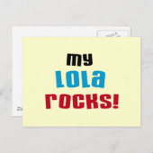 Mijn Lola Rocks T-shirts en geschenken Briefkaart (Voorkant / Achterkant)