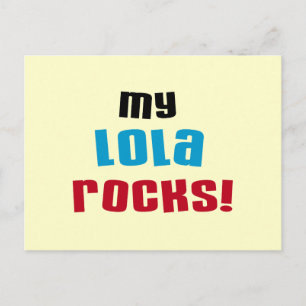 Mijn Lola Rocks T-shirts en geschenken Briefkaart