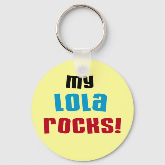 Mijn Lola Rocks T-shirts en geschenken Sleutelhanger (Voorkant)