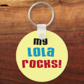 Mijn Lola Rocks T-shirts en geschenken Sleutelhanger (Voorkant)