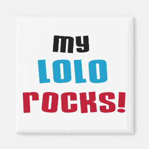Mijn Lolo Rocks T-shirts en geschenken Magneet