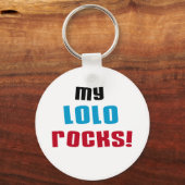 Mijn Lolo Rocks T-shirts en geschenken Sleutelhanger (Voorkant)