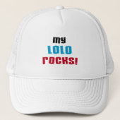 Mijn Lolo Rocks T-shirts en geschenken Trucker Pet (Voorkant)