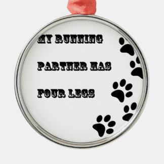 Mijn lopende Partner heeft 4 Legs Metalen Ornament