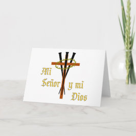 Mijn Lord en Mijn God Feestdagen Kaart