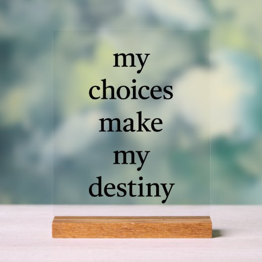 Mijn lot acryl teken bord (Neutraal)