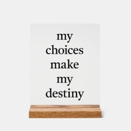 Mijn lot acryl teken bord