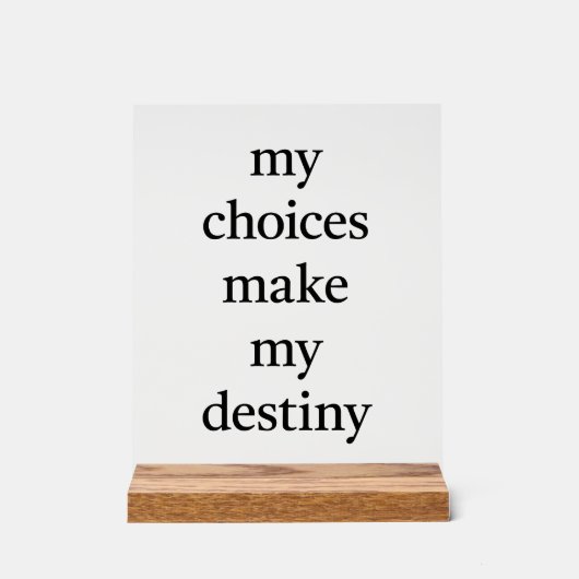 Mijn lot acryl teken bord (Voorkant)