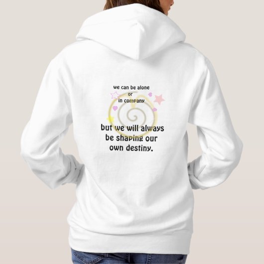 Mijn lotsbestemming opbouwen hoodie (Achterkant)