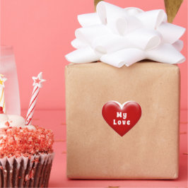 Mijn Love Red Heart Hart Sticker