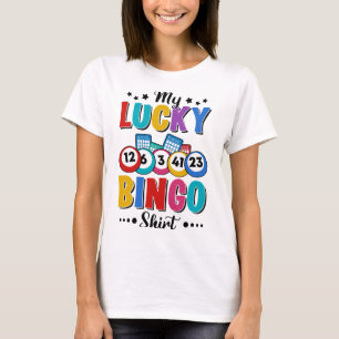 Mijn Lucky Bingo Shirt Bingo Lover Gambler Gokken